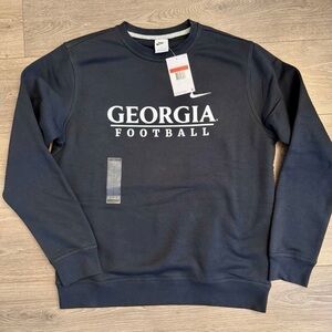 Georgia Bulldogs Football Nike Team Issue Crew Sweatshirt - Size L NWT Rare